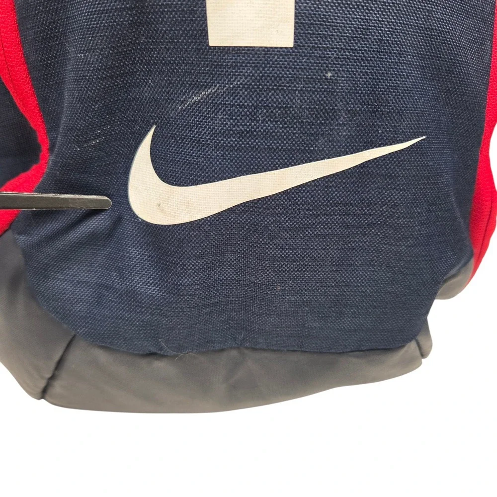 Nike Elite Basketball Backpack Unisex Large Navy Blue Red Hoops Sport Bag